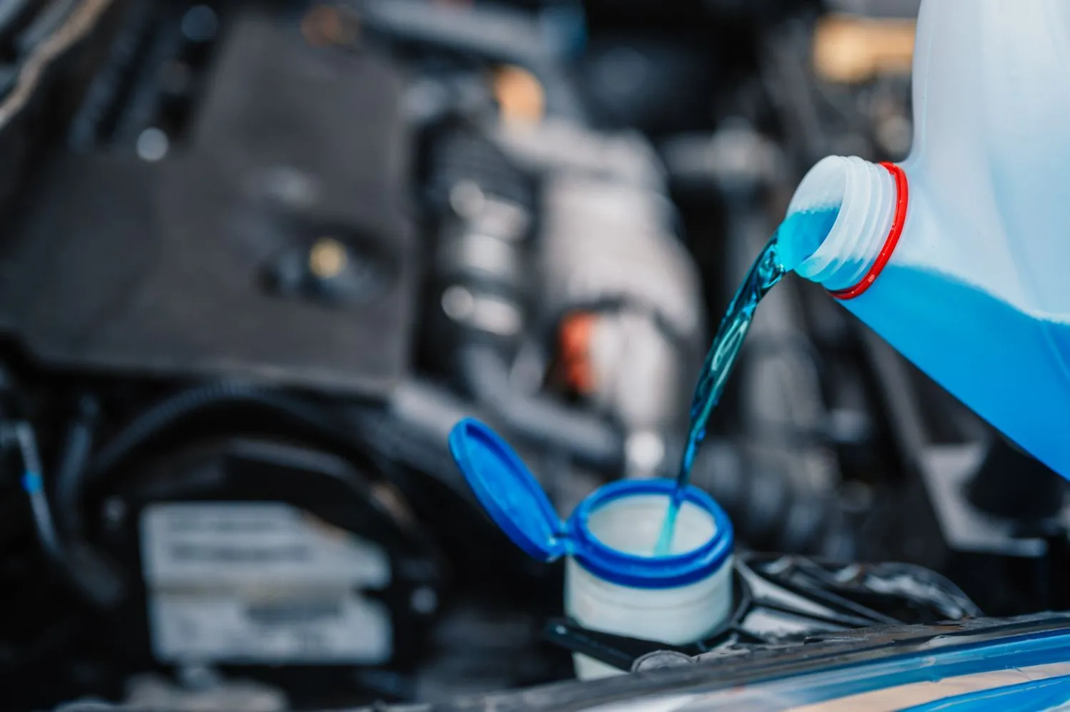 Coolant service being performed at Tim Worthy's Transmission & Auto Repair in Wellsville, KS